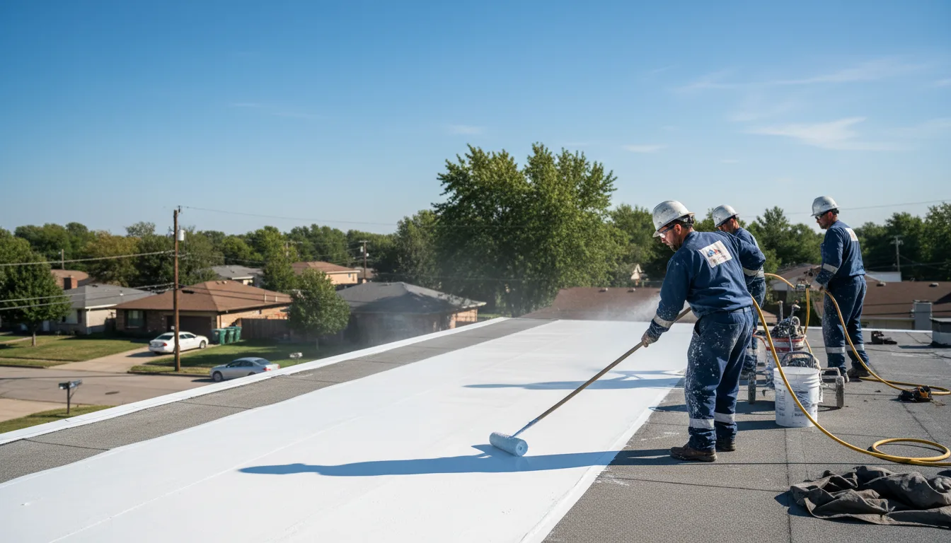 Commercial roof coating in Pierce, CO near me